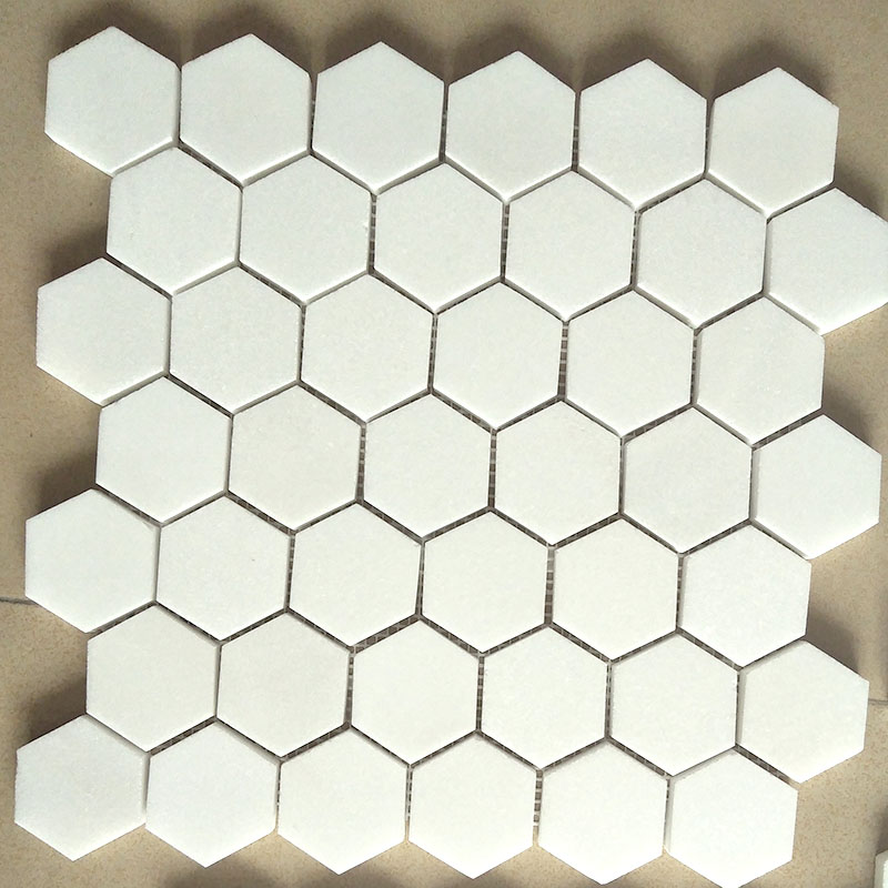 Hexagon2/Hex.48mm marble mosaic